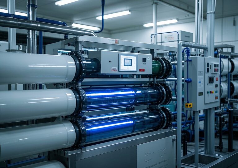 How does machinery required for water treatment plant boost community health?