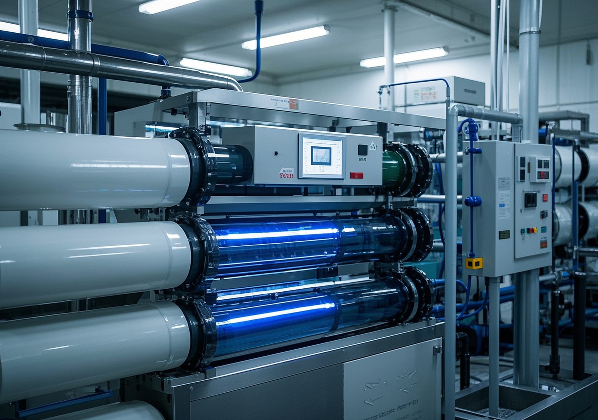 How does machinery required for water treatment plant boost community health?