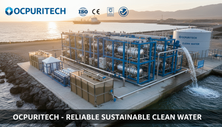 Innovative Water Treatment Equipment Reducing levels of salt in seawater