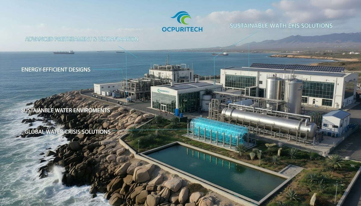 Containerized seawater desalination water treatment plant using SWRO system for coastal and remote applications