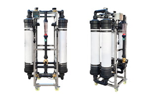 Compact design industrial UF membrane systems