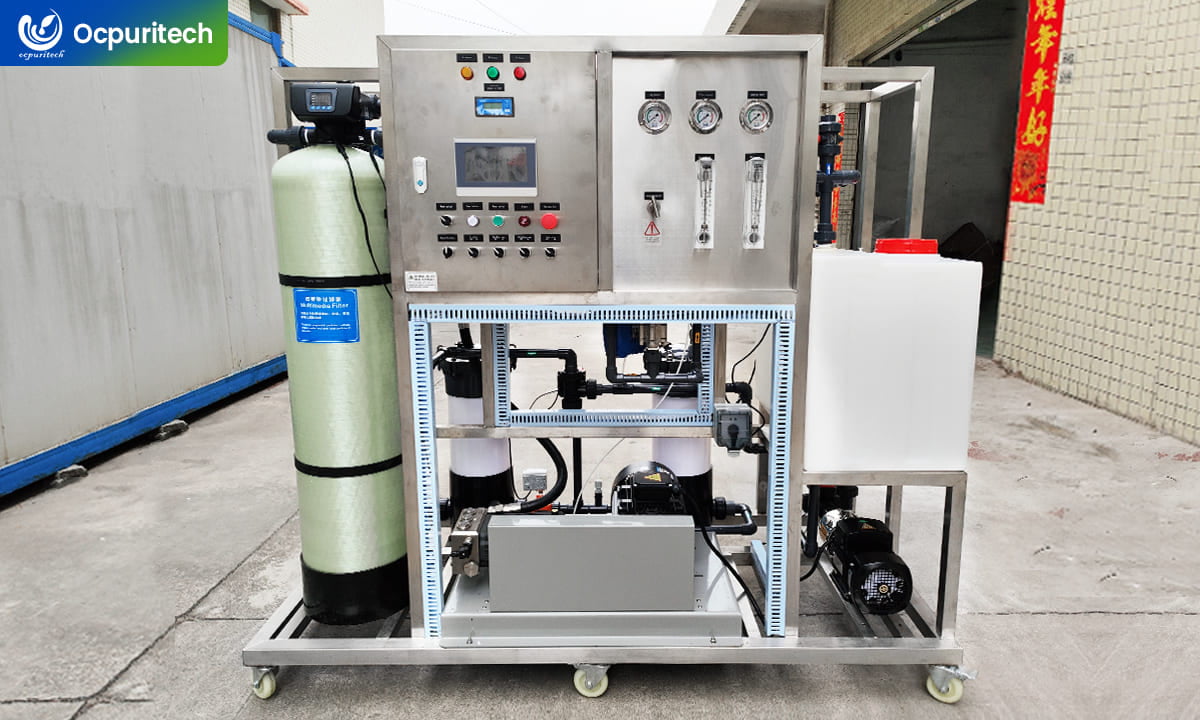 Seawater Desalination Plant Converting Seawater Into Fresh Water