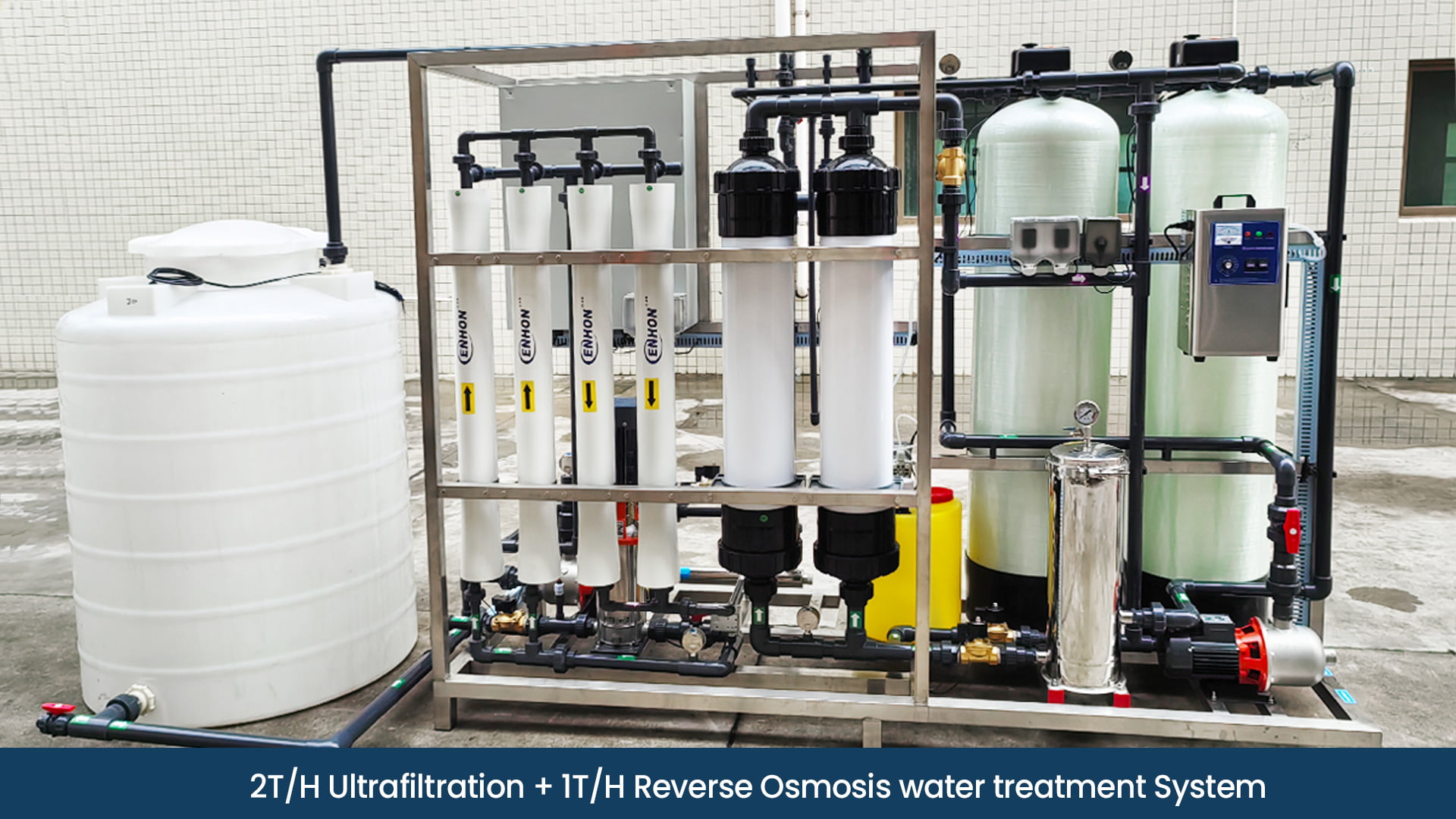 ultrafiltration water system for municipal water