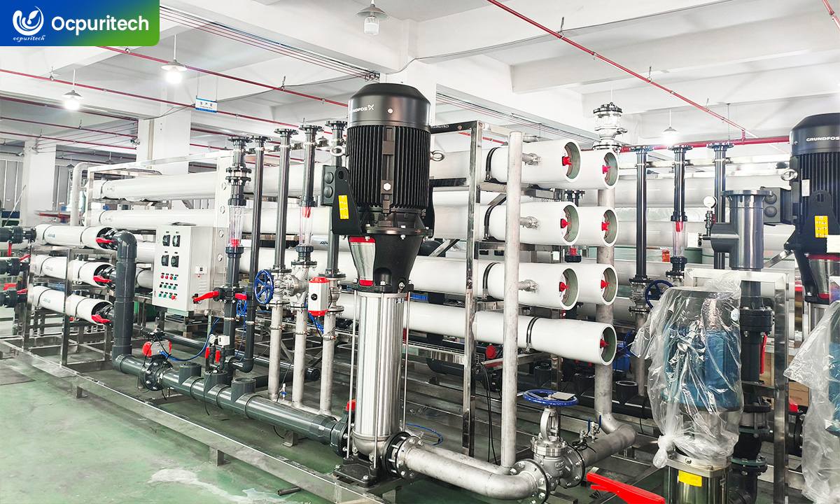 Optimizing production line with ultrapure water