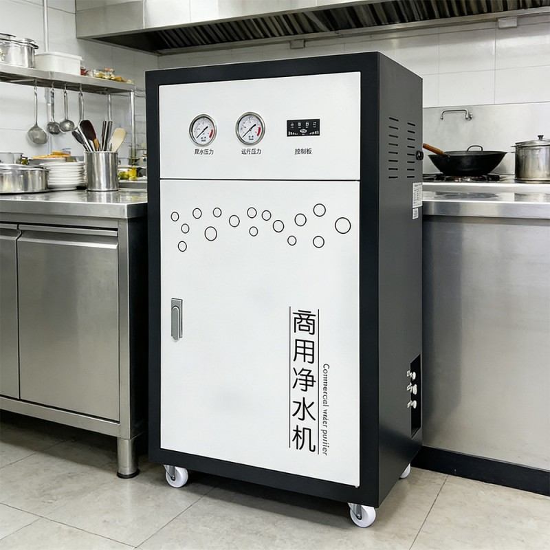 Commercial reverse osmosis systems are used in the catering industry.