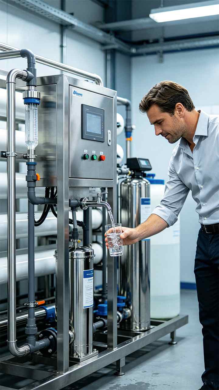 Brackish water RO system producing purified water