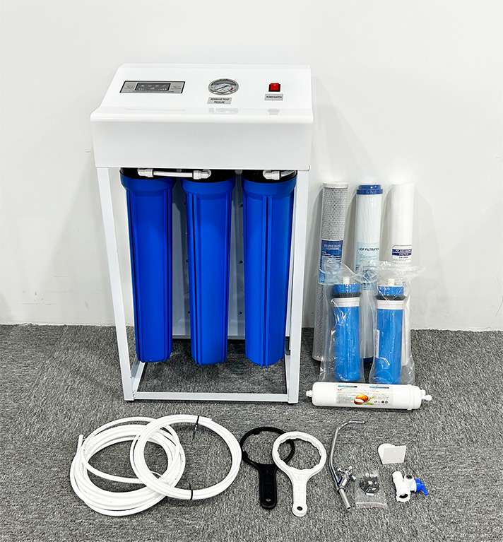 Commercial drinking water filtration system accessories
