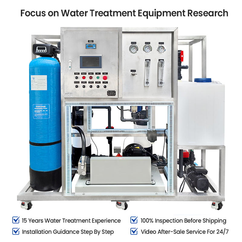 Seawater Desalination Plant for Blue FRP tank