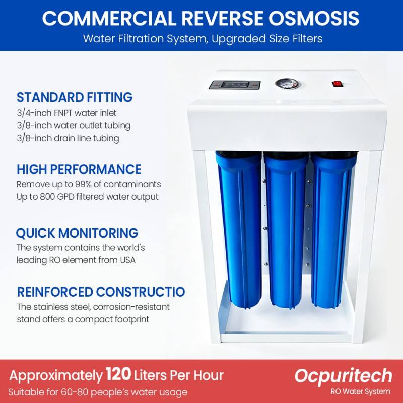 high-capacity commercial water purification system