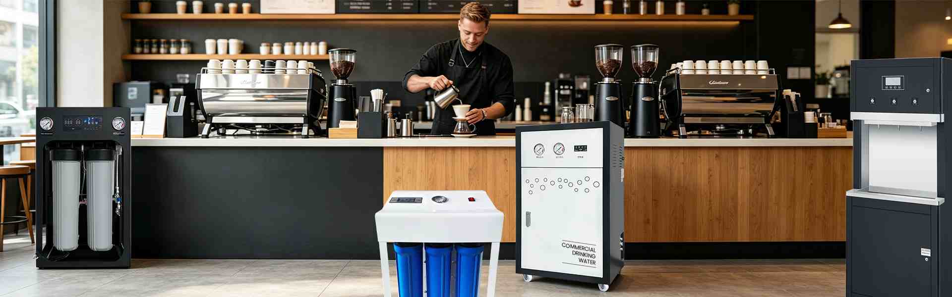 Commercial RO drinking water system for food and beverage industry