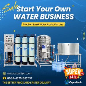 Semi-automatic water filling line