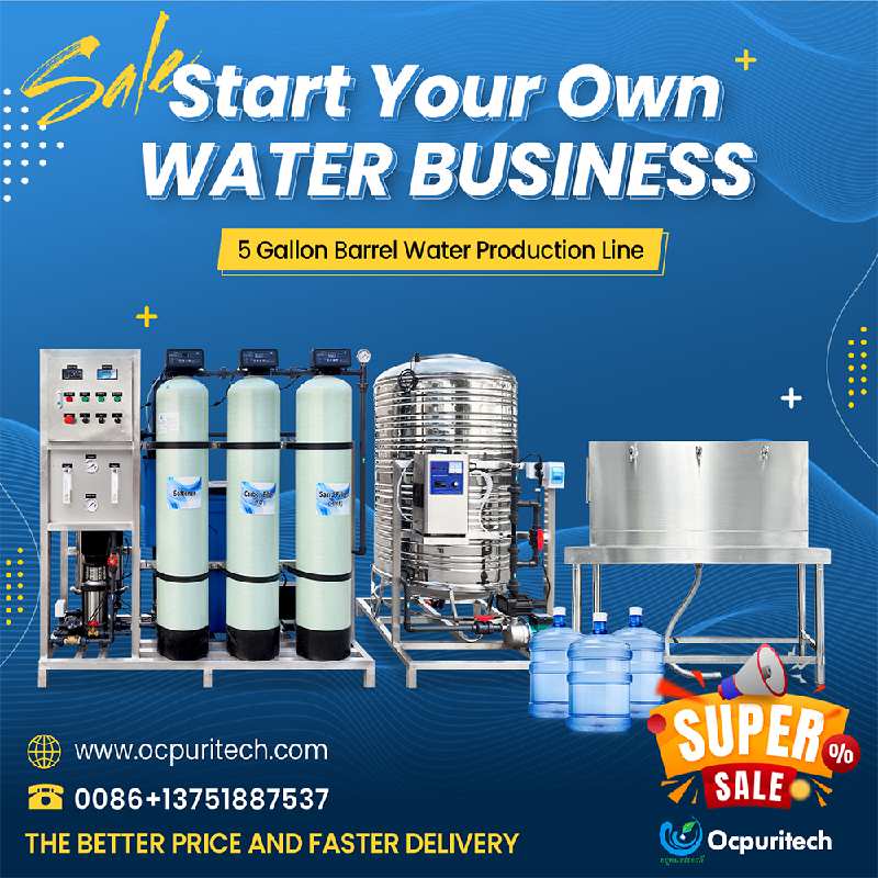 Semi-automatic water filling line