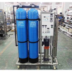 Portable dual blue FRP filter tank RO water treatment system