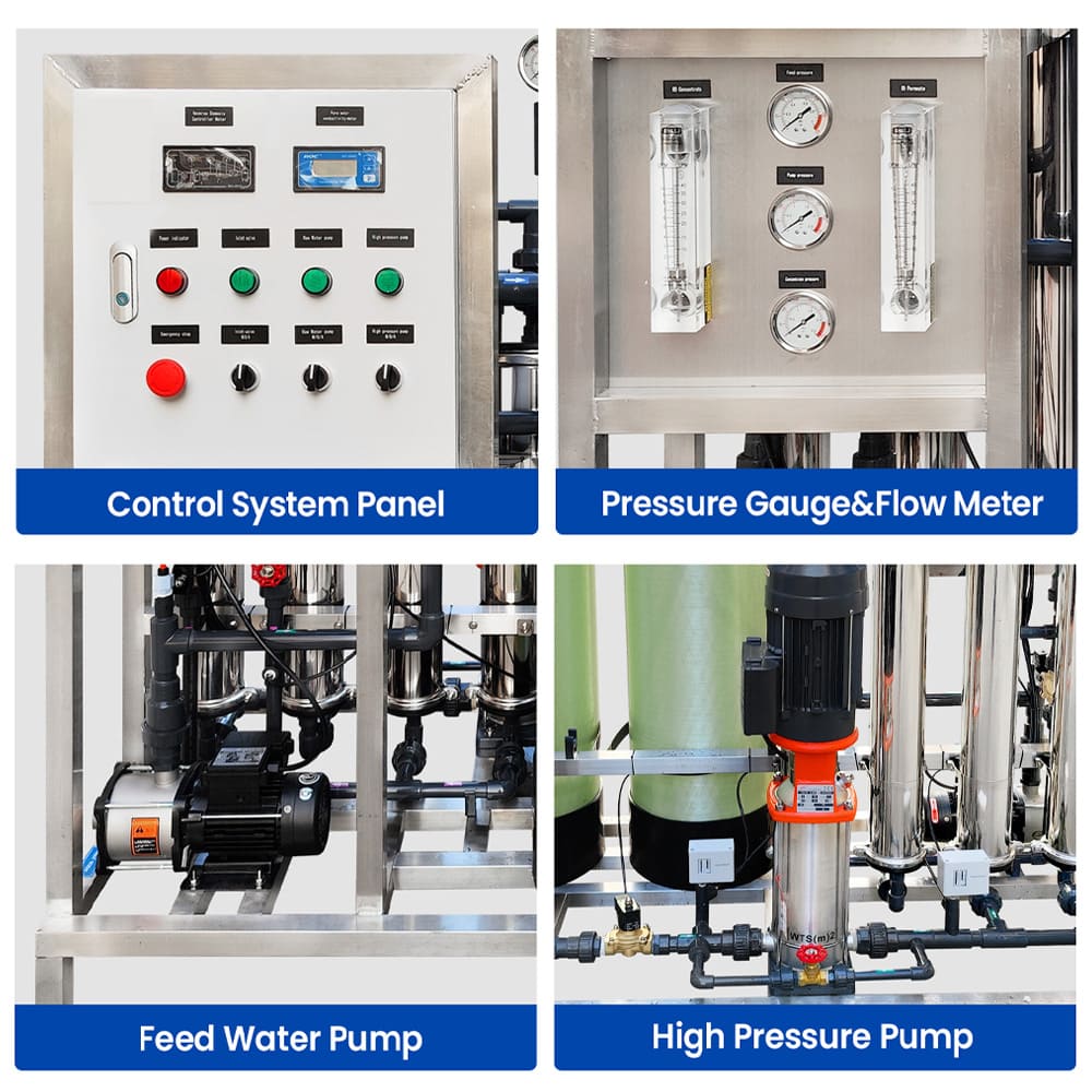 RO System Spare Parts Control Panel, Pumps, Pressure Gauges, Flow Meters