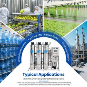 Reverse osmosis water system typical application for food, farm, bottled water and chemical industry