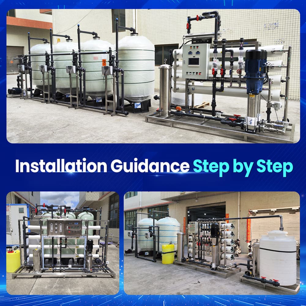 Stepwise Professional Onsite Installation Support for RO Systems