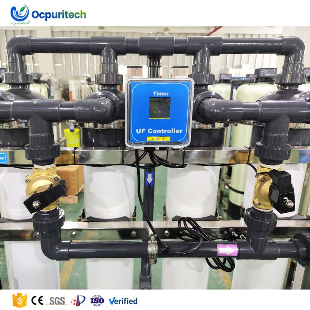 UF controller and large UF membrane pipes