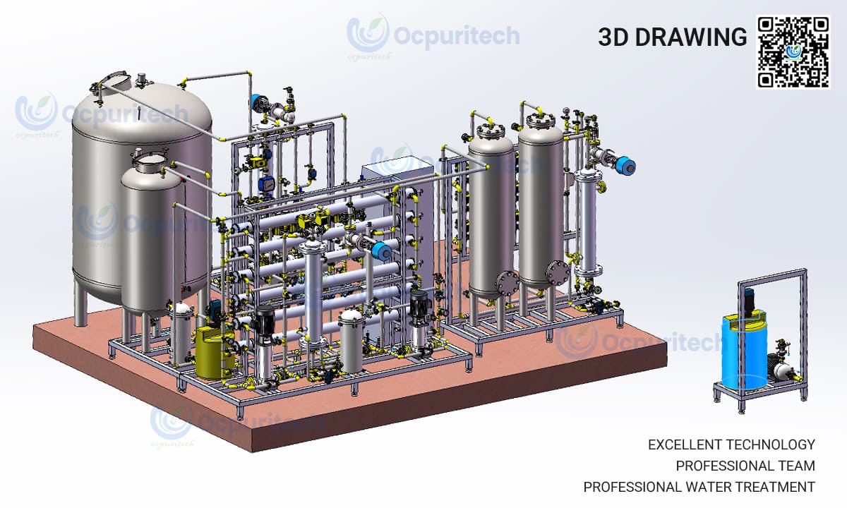 1000 lph pharmaceutical ro plant brazil ss316l sanitary