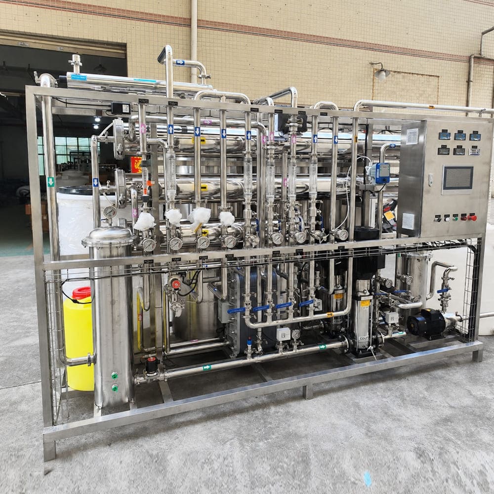2TH pharma RO EDI ultrapure water treatment plant, PLC control panel
