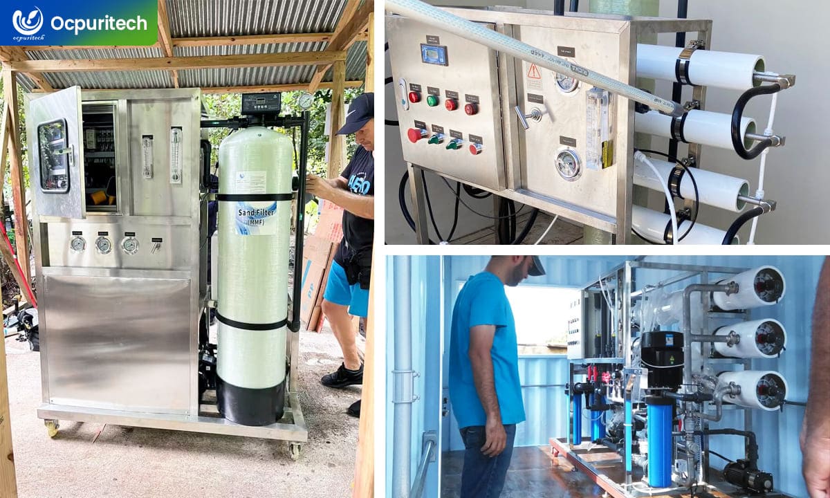Seawater desalination used in water treatment projects