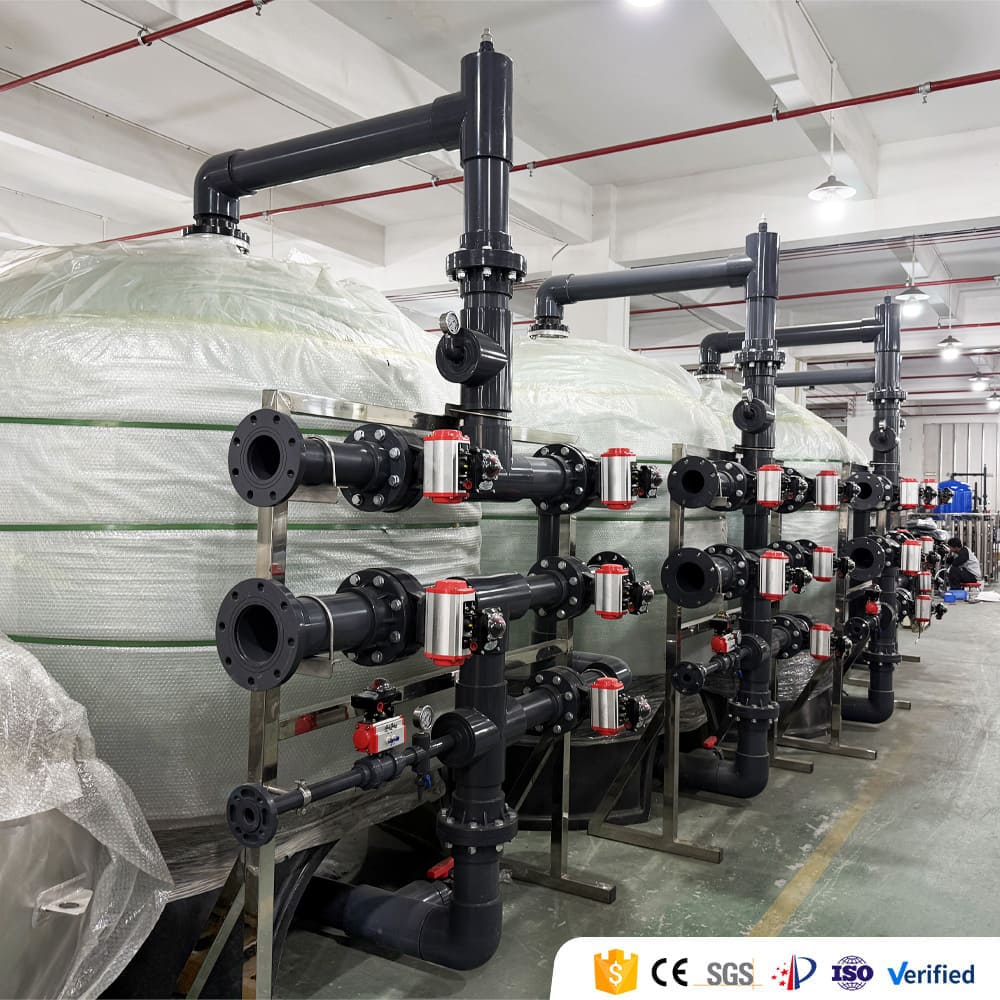 60,000 LPH ultrafiltration water treatment plant with multimedia pre-filter