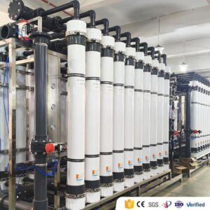 Industrial UF membrane filtration skid 60TH — stainless steel frame