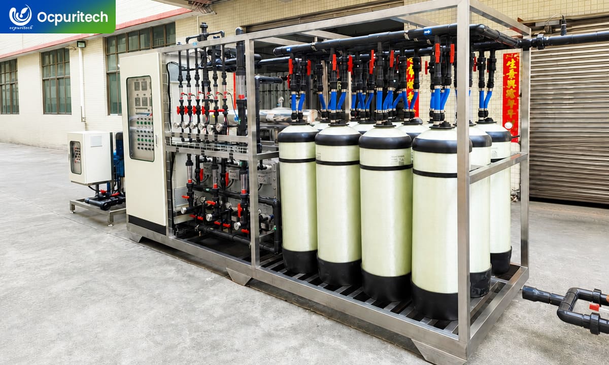 Industrial mixed-bed deionization (DI) system