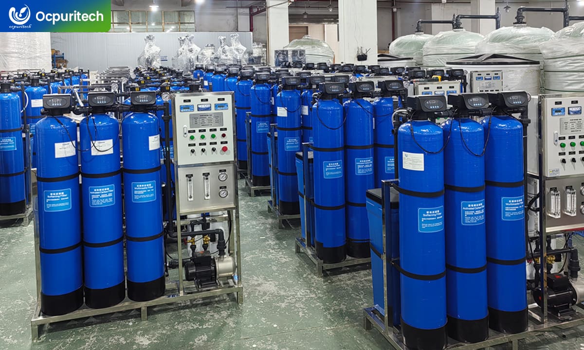 Manufacturing of blue reverse osmosis water treatment system