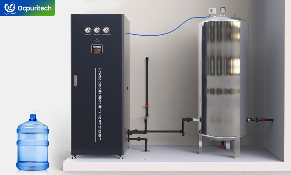 Commercial cabinet reverse osmosis plant for compact industrial water purification