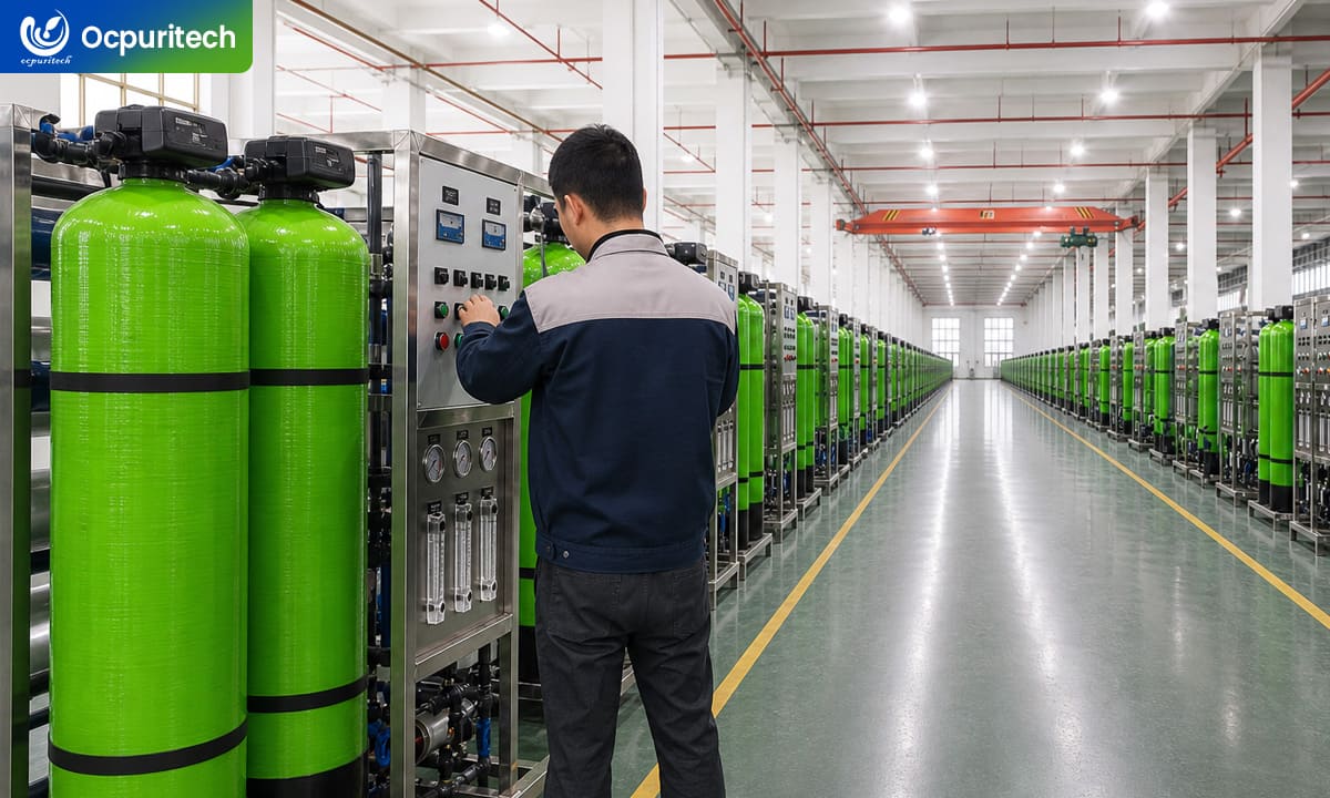 Factory producing green pre-treatment reverse osmosis systems