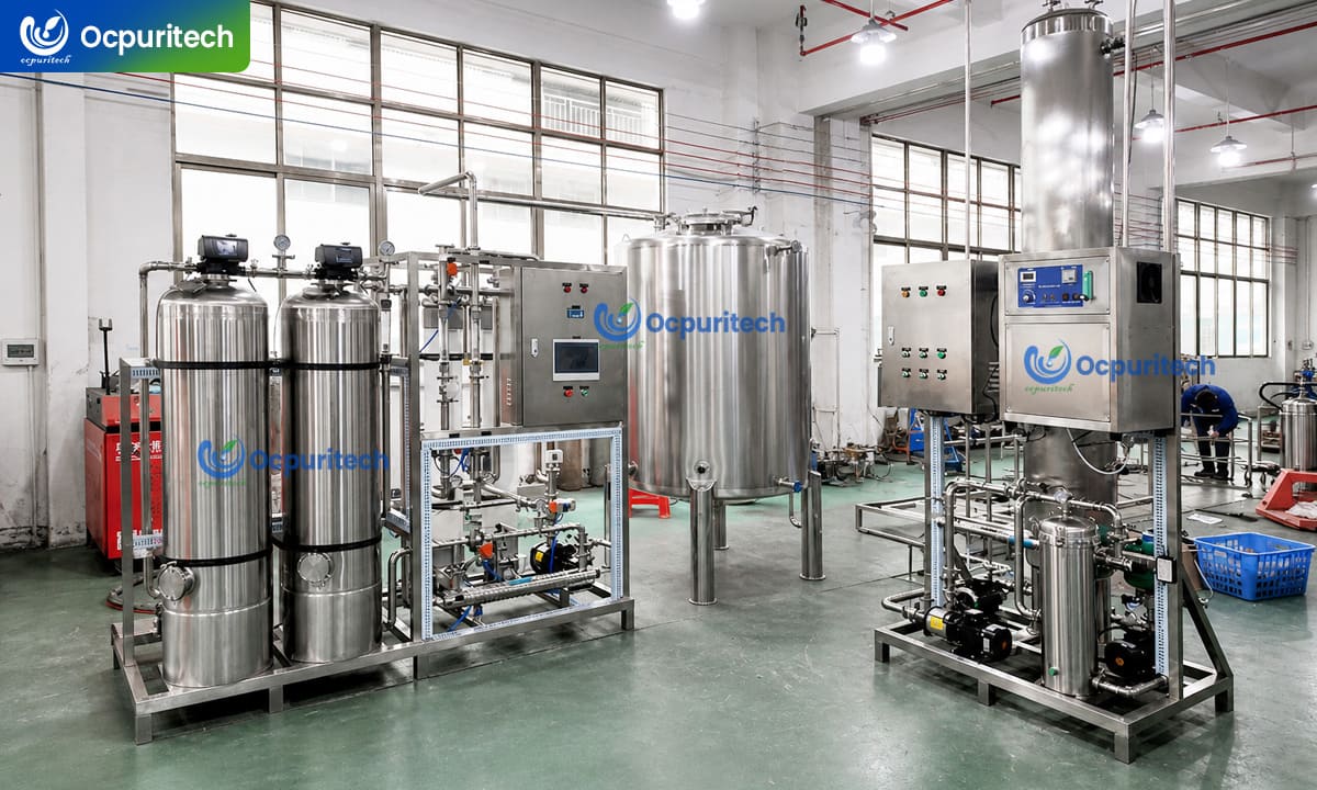Ultrafiltration water treatment machine used for filtering the production of bottled water